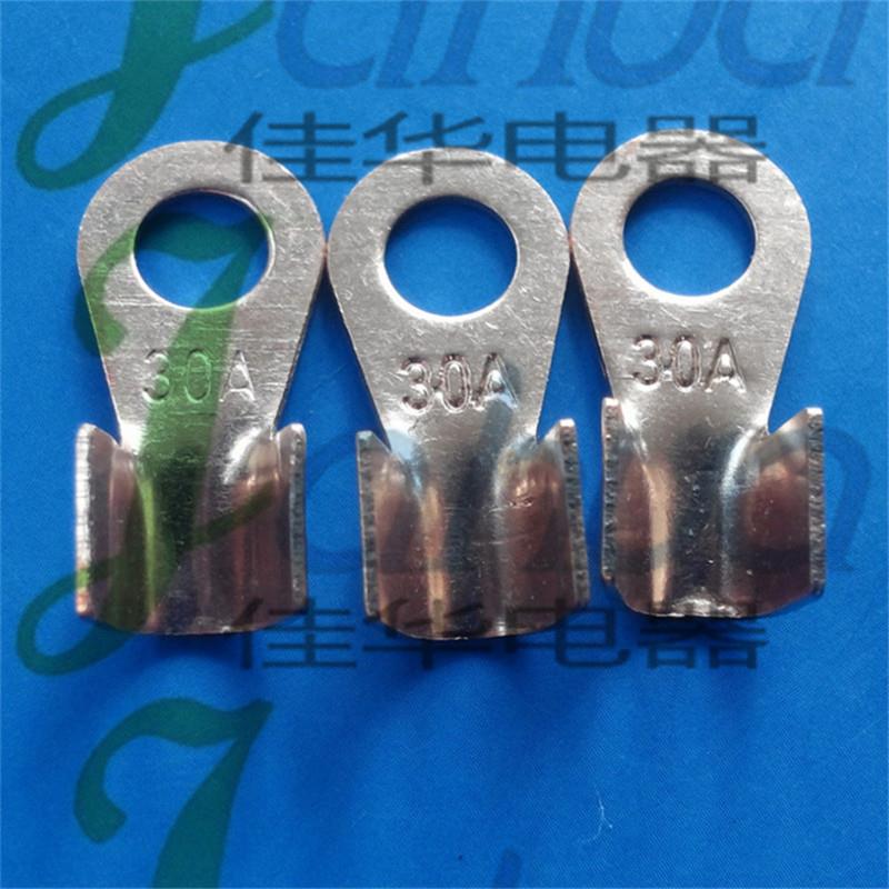 -30AO铜开口鼻子T祼铜UPC接线端子铜端头B紫级