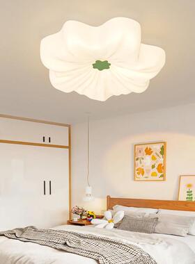 卧奶油风花朵客厅灯护眼吸灯2顶25年新款现TEG代简约大气0主房间