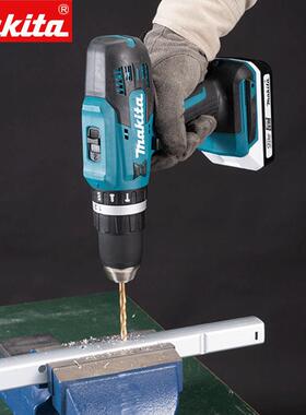 Makita牧CIJ田P488DH电电冲击钻18V多充功能家用电钻动起子机电改