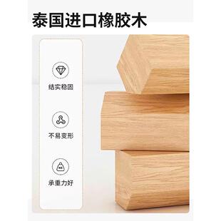 收纳储物柜一体小户型全实木落地柜 原木风家用电视柜客厅新款
