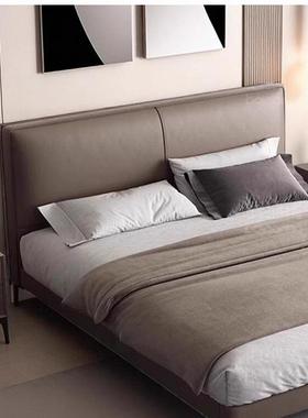 意型式极简薄头床现代KCC简约主大床1米8双人床小户软包储卧物婚