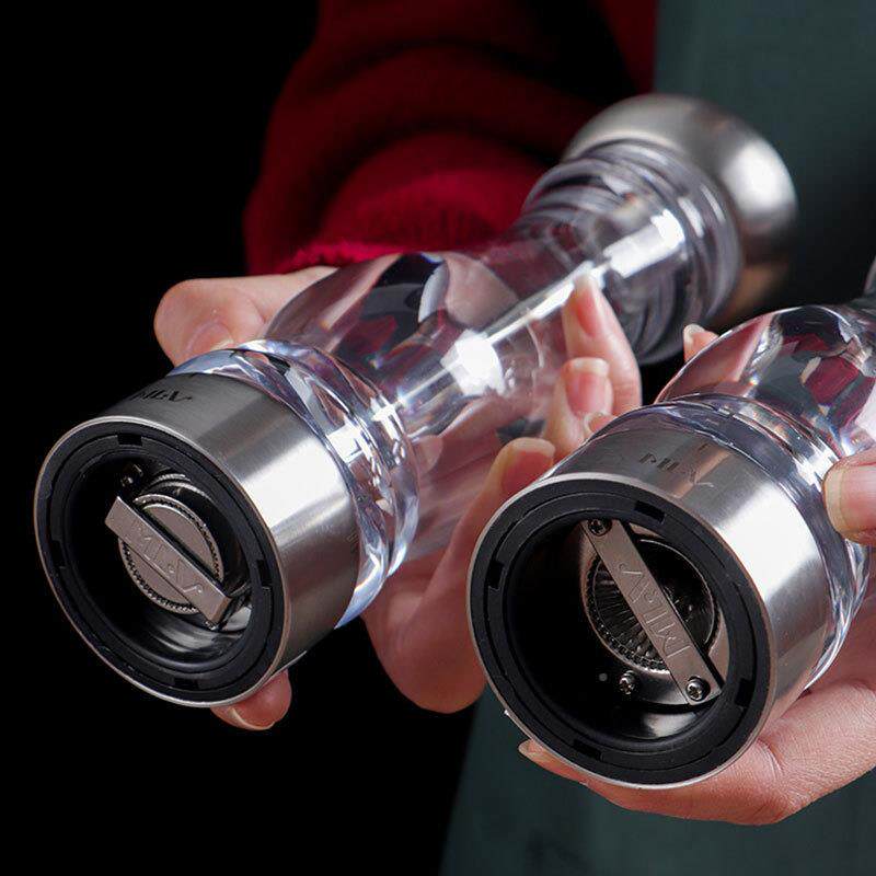 PC研研磨器磨器手动椒盐研磨餐瓶花椒粉调料瓶不锈钢胡高档碎海酒