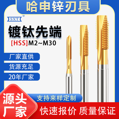 高硬度镀钛先端螺尖机用丝锥M2M3M4M5M6M7M8M9M10M12M14M16M24M27