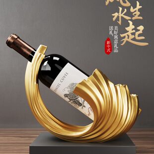 饰品高档轻奢电视柜高端客厅家用生高级感水酒柜 风起红酒架摆件装