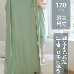 女大人纯棉珊瑚绒比家用大浴巾男2024巾冬季 吸水速干一对全裹新款