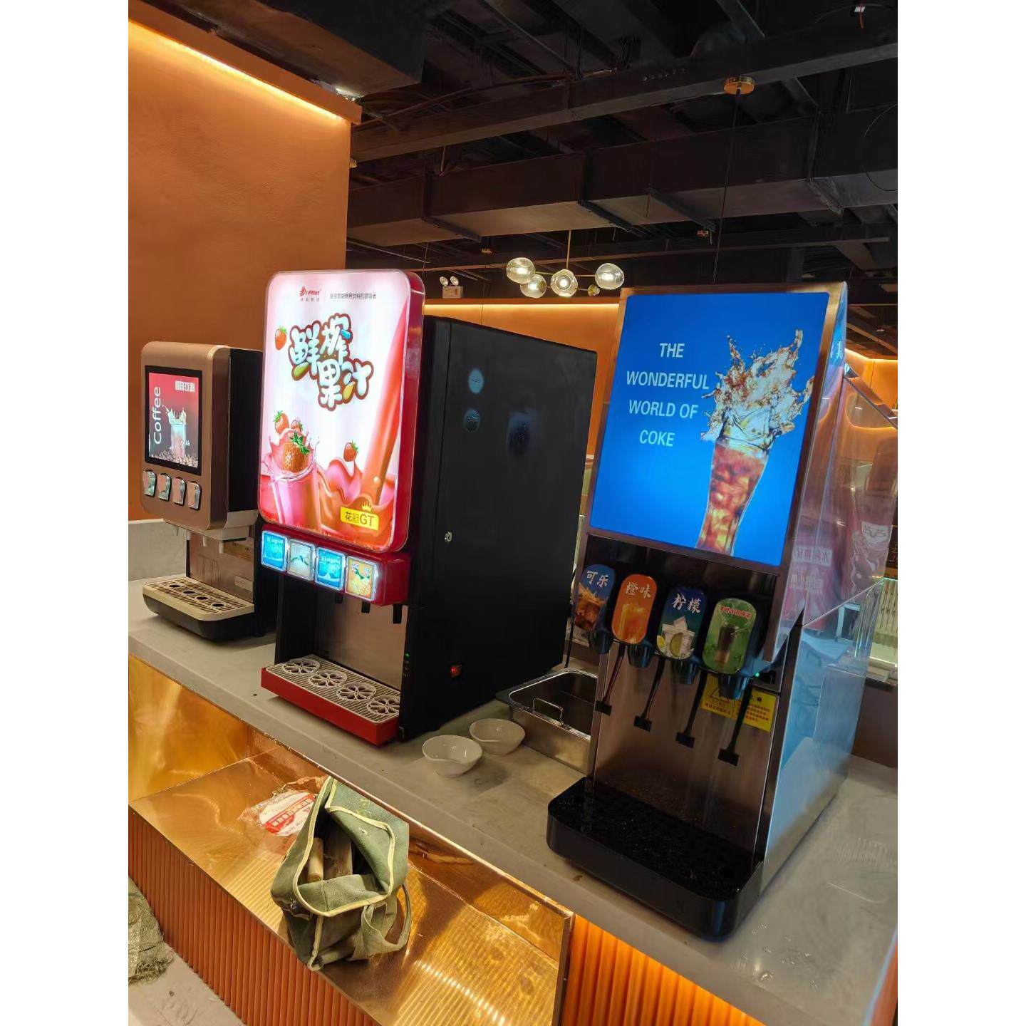 商用可乐机原浆机器投放碳酸饮料机冷饮机三阀碳酸现调机可乐原浆