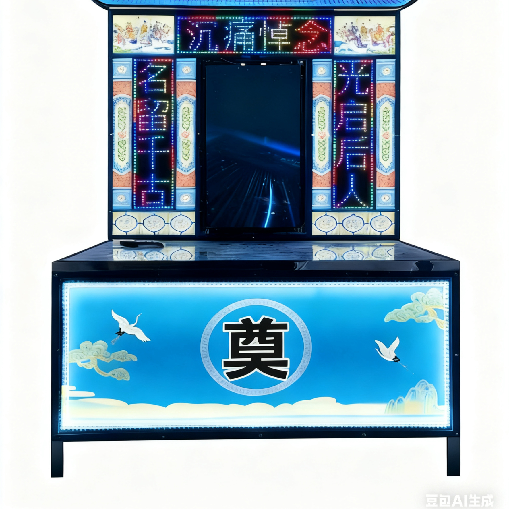 新款白事电子拱门供桌花圈室内灵堂殡葬用品灵堂布置钢架灵棚全套