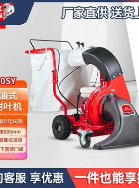 T80SY燃油式电启动吸树叶机 小区物业树叶收集器 树叶清扫机