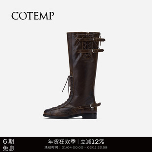 cotemp Cactus Boots Midlong  25FW做旧坦克靴褶皱中筒靴长靴子