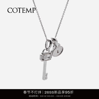 cotemp鎏金锁扣戒指/项链/耳环