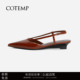 高跟鞋 cotemp 乐福鞋 绑带坡跟鞋 Ottalaus 多色尖头低跟凉鞋