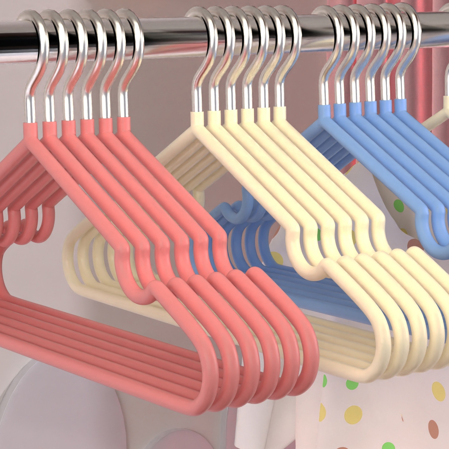 不锈钢衣架家用加粗晾衣撑防滑浸塑衣挂挂钩无痕学生宿舍衣架厂家