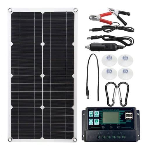 跨境太阳能板灯ID25W控制器25W户外汽车打火充电12V-24V控制器