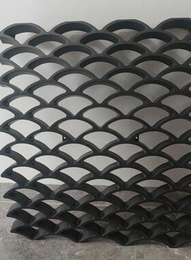 镂空窗花仿古雕砖瓦花中式围墙背景墙装饰瓦片鱼鳞瓦花格窗小青瓦