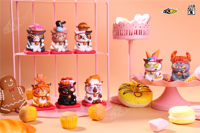 头顶有粮可爱招财猫现货盲盒