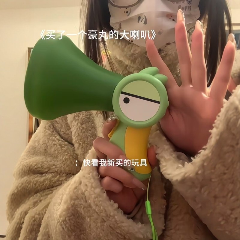 大嘴小鸟变声器创意扩音大喇叭搞怪可录音喊话筒趣味儿童益智玩具