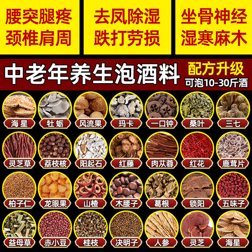 中老年【滋补养生】泡酒材料