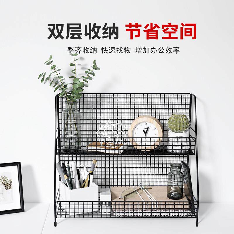 餐桌置物架零食收纳盒桌面收纳架神器桌子饭桌上层架铁艺多层架子