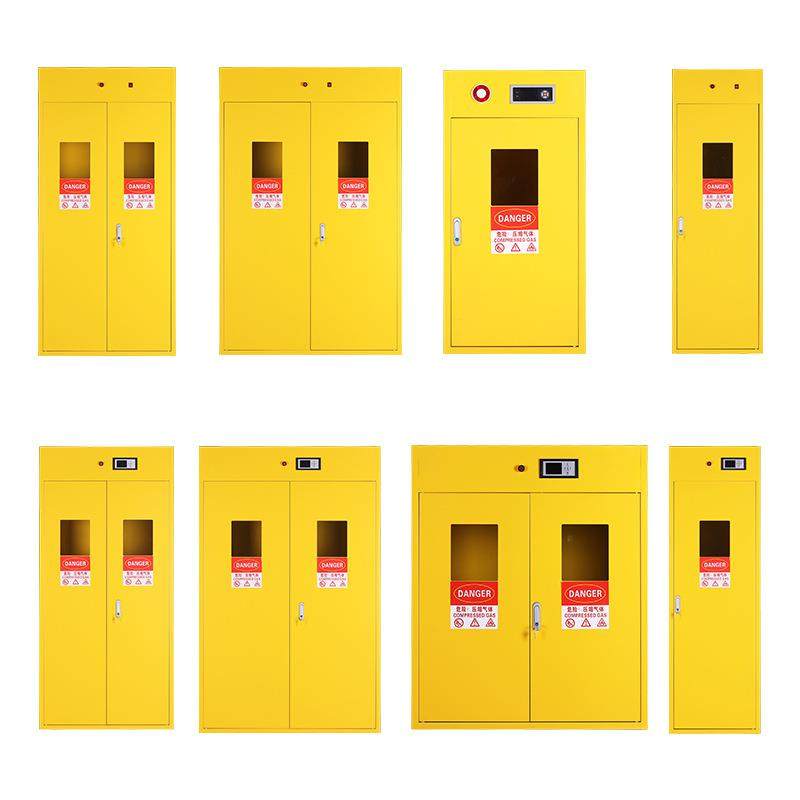 工业实验室双瓶氮气煤气罐报警器气体储存柜全钢防爆气瓶柜安全柜,商业/办公家具,办公储物柜,淘宝优惠券,粉丝福利购,淘宝优惠卷