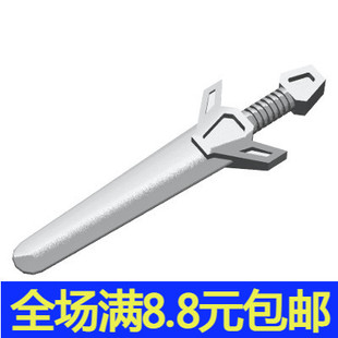 兼容积木48495中国积木零件 双手剑 巨剑 大剑 人仔武器装备MOC