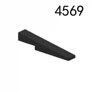 国产积木4569 1x6两阶斜面板兼容某高基础颗粒散件MOC配件