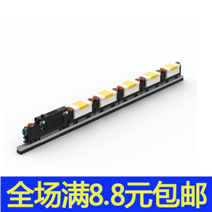 国产小颗粒积木 兼容积木迷你小火车 列车 铁路货车模型拼装玩具