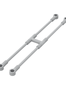 小颗粒积木MOC 30191 18390 x169 软设备担架撑杆拼插DIY配件吊绳