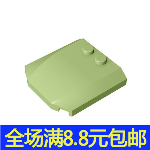兼容国产 45677 4x4 汽车盖板 楔形件 MOC小颗粒补件moc补件