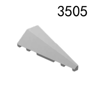 国产积木3505 2x5锲型砖右边 兼容某高基础颗粒散件MOC配件