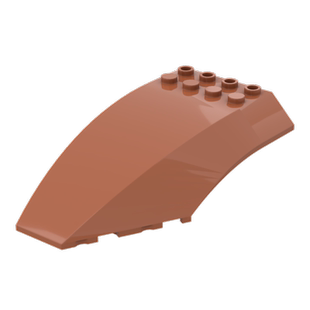 兼容积木45705 国产小颗粒拼插积木配件6x10x5弧面挡风玻璃