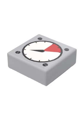 印刷积木零件3070bp07/pb180指针仪表盘 压力计 配件