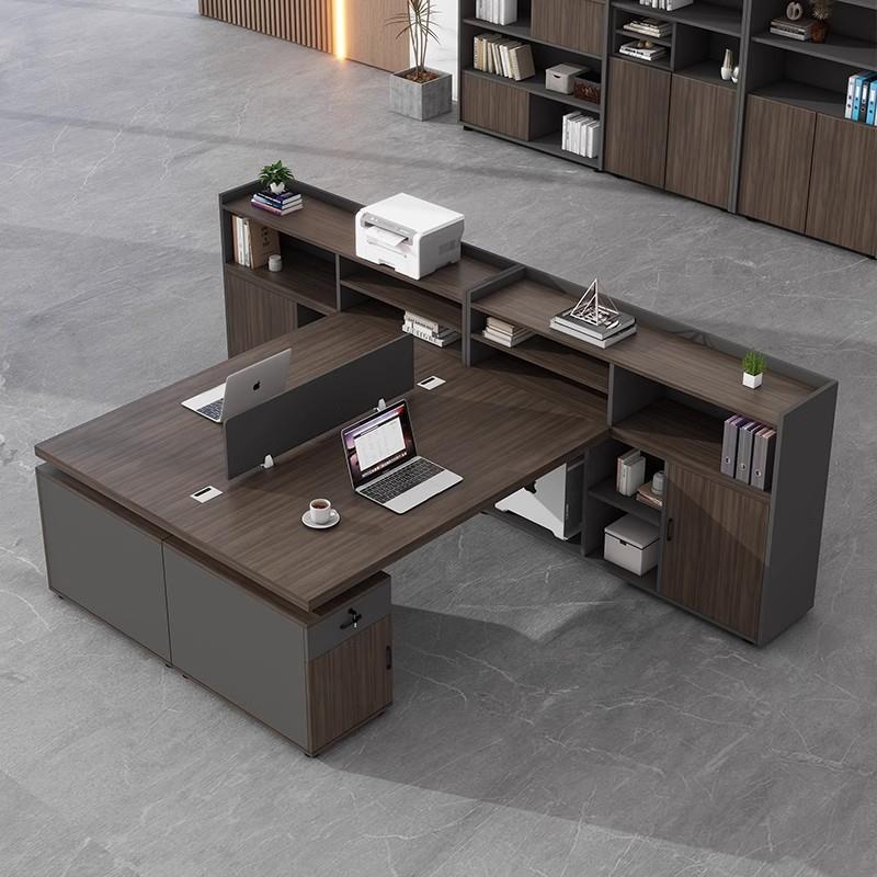 职员桌办公室双人员工位财务办公桌椅组合简约现代两人经理主管桌