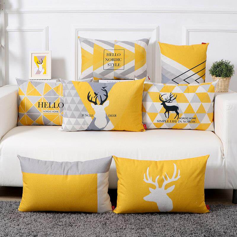 北欧腰枕沙发抱枕长条枕客厅靠枕床头上用靠垫护腰大号靠背长方形