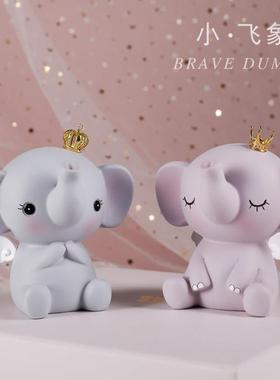 北欧置物架摆件墙上装饰品客厅少女创意可爱小摆设存钱罐生日礼物