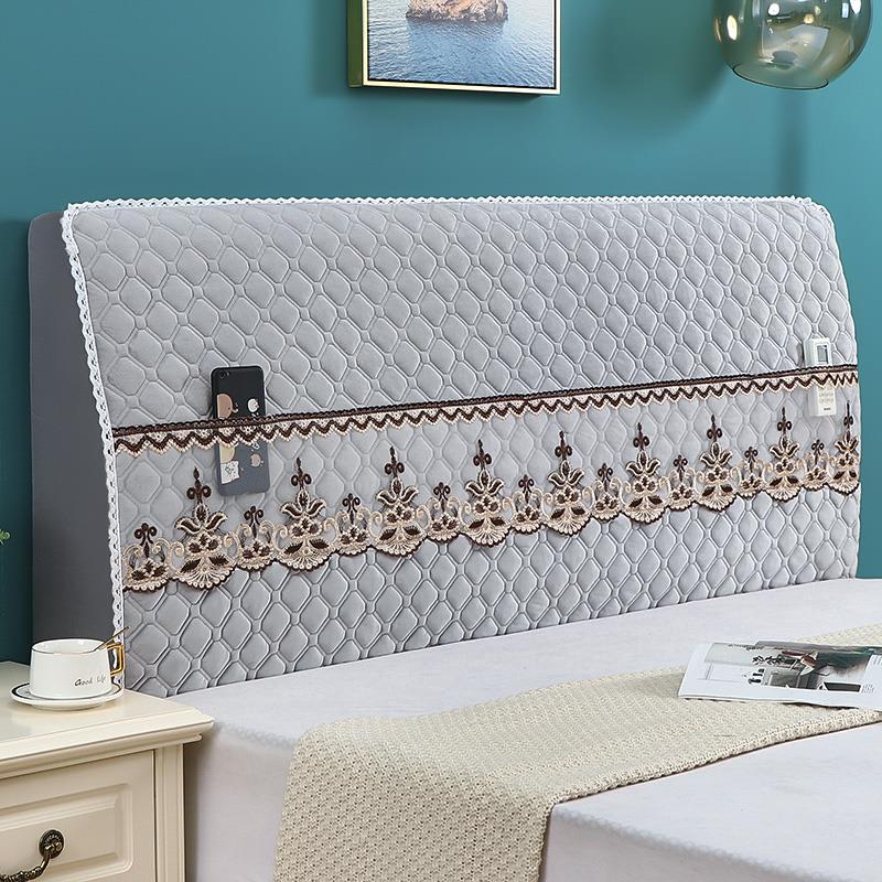 加厚床头套罩通用型实木防撞全包夹棉防尘罩床头保护套防尘保护套