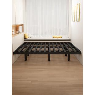 铁艺双人床榻榻米床架排骨架床无床头单人床铁架卧室悬浮床可定制