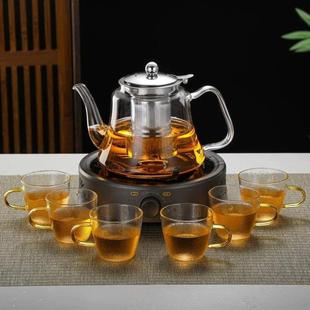 水壶烧加厚电磁炉家用耐高温过滤泡专用电陶炉茶壶玻璃 茶壶煮套装