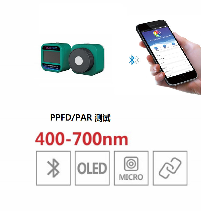 植物光合光子通量密度计计HPL200P umol / m2 /s 测试