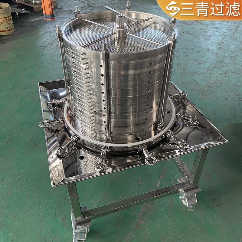 层叠式过滤器 框式可换滤膜纸板滤布滤纸过滤设备 立式层叠过滤器