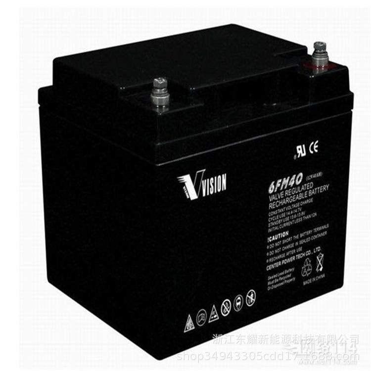 VISION威神蓄电池6FM40X威神蓄电池12V40AH UPS直流屏EPS储能电源