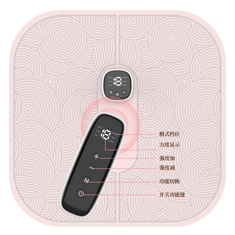 家用EMS足疗机 脚底按摩垫足底脚部按摩器智能便携美腿仪