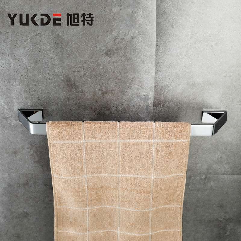 浴室全铜浴巾架毛巾环家用卫生间打孔挂毛巾单杆五金挂件