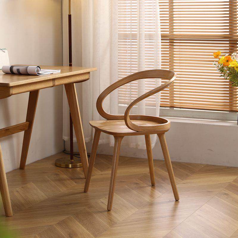北欧简约全实木飘带椅子茶桌椅组合家用泡茶椅小户型客厅餐桌椅