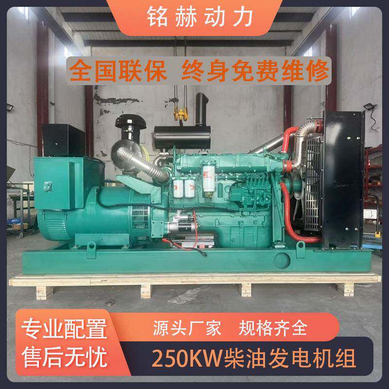 250kw柴油发电机组P10发动机全铜无刷四保护出口非洲工地常用电源