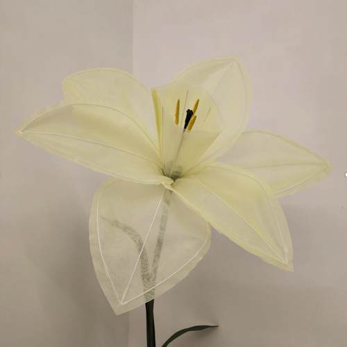 新款婚庆道具路引花婚礼舞台布置装饰橱窗纸花真丝纱花成品丝网花