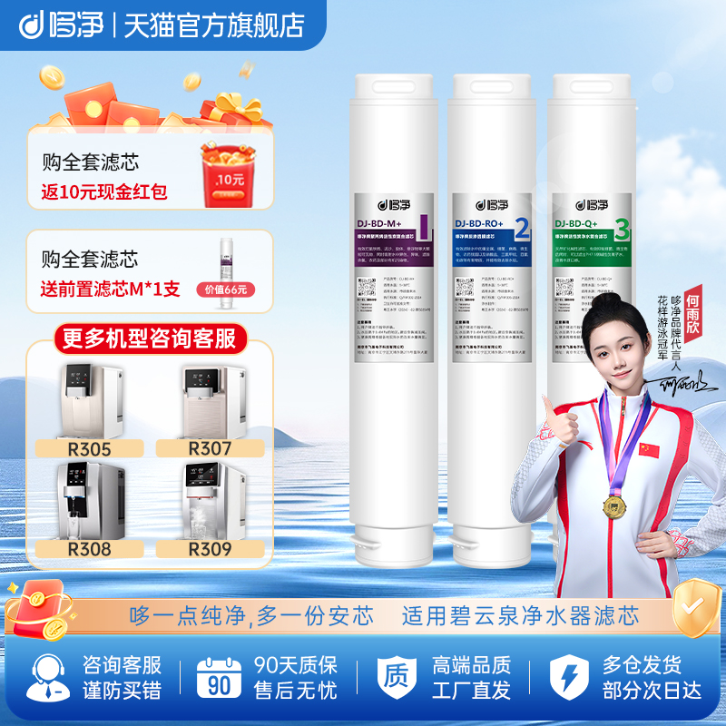 哆净适用碧云泉净水机滤芯G7G3G5系列海德堡R306/R510P净水器滤芯