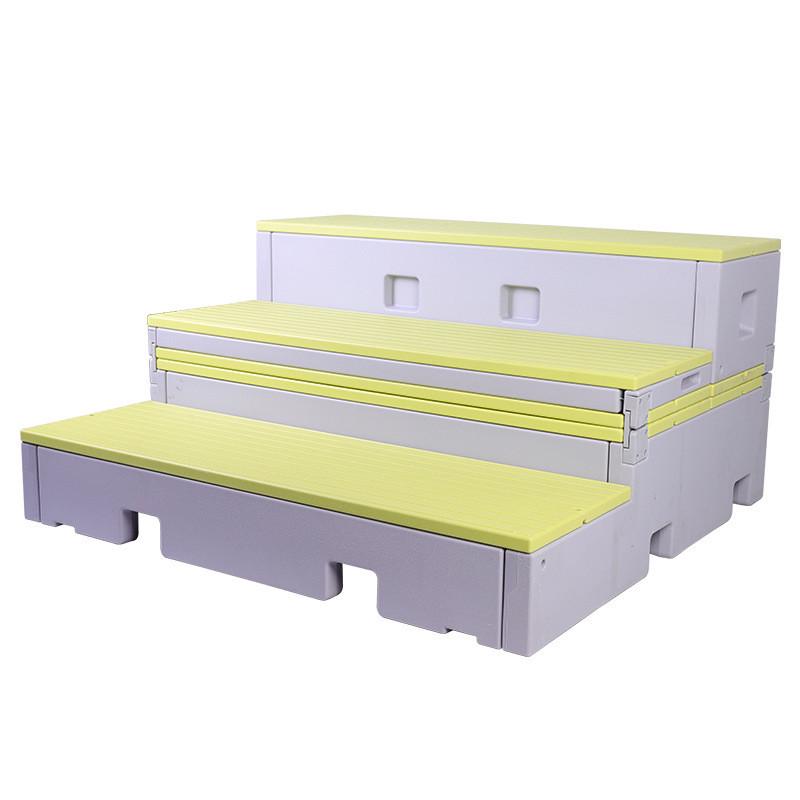 学校音乐教室活动小舞台塑料幼儿园合影台可折叠三层pe移动合唱台