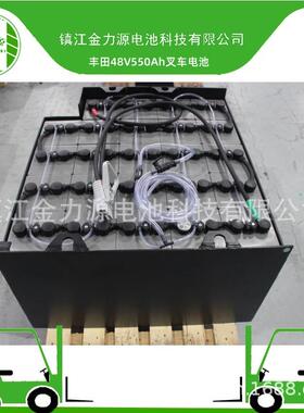 10VBS550叉车电池48V550Ah丰田电动叉车用电瓶带自动加液装置