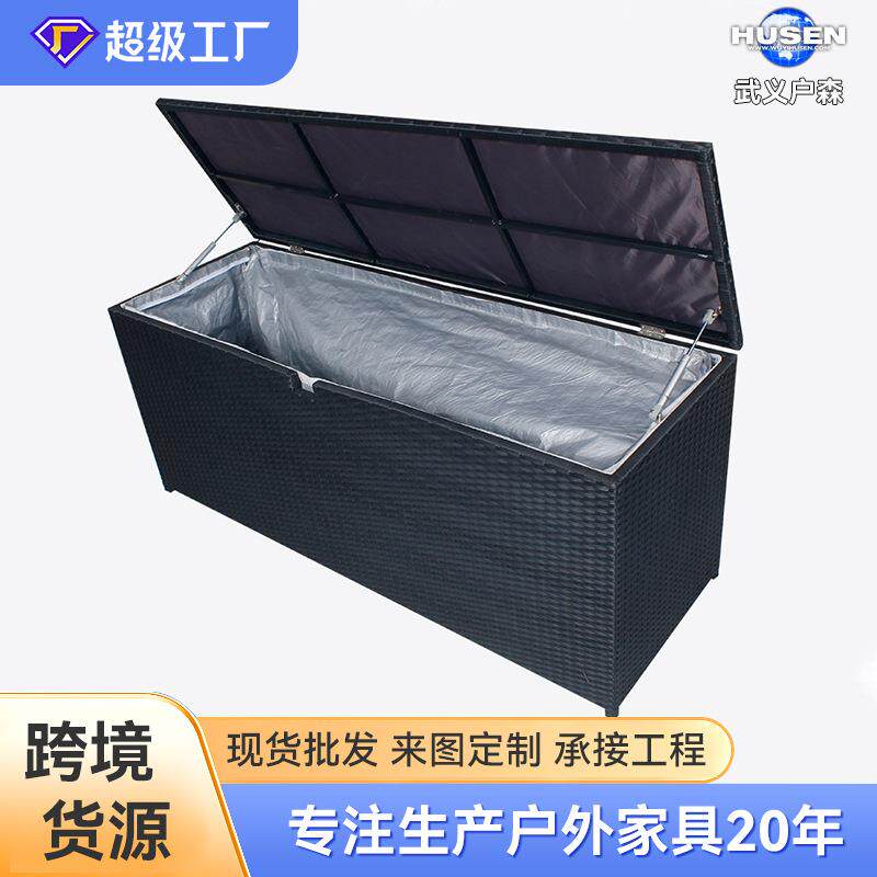 家用仿藤编织储物箱防虫防霉衣帽间储物柜欧美样板房抽拉式收纳盒