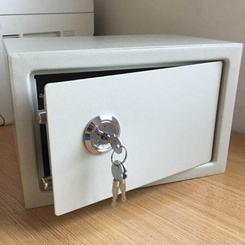 ll保险箱钥匙开启家用办公防盗小型25全钢入墙入衣柜老人保险柜夹